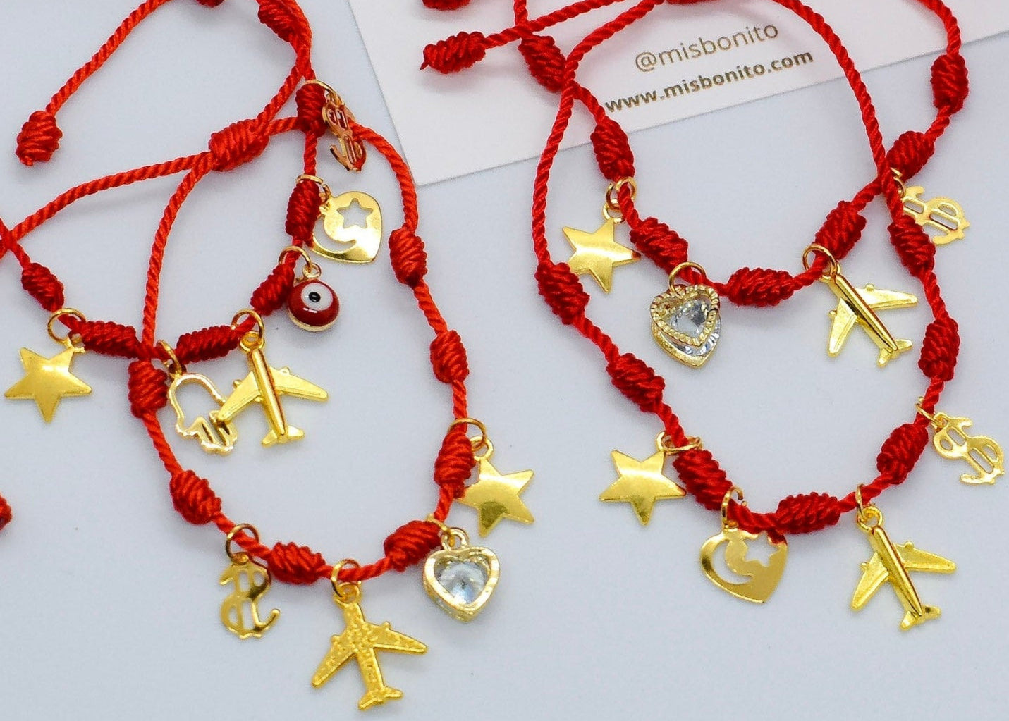 seven knots bracelet with charms
