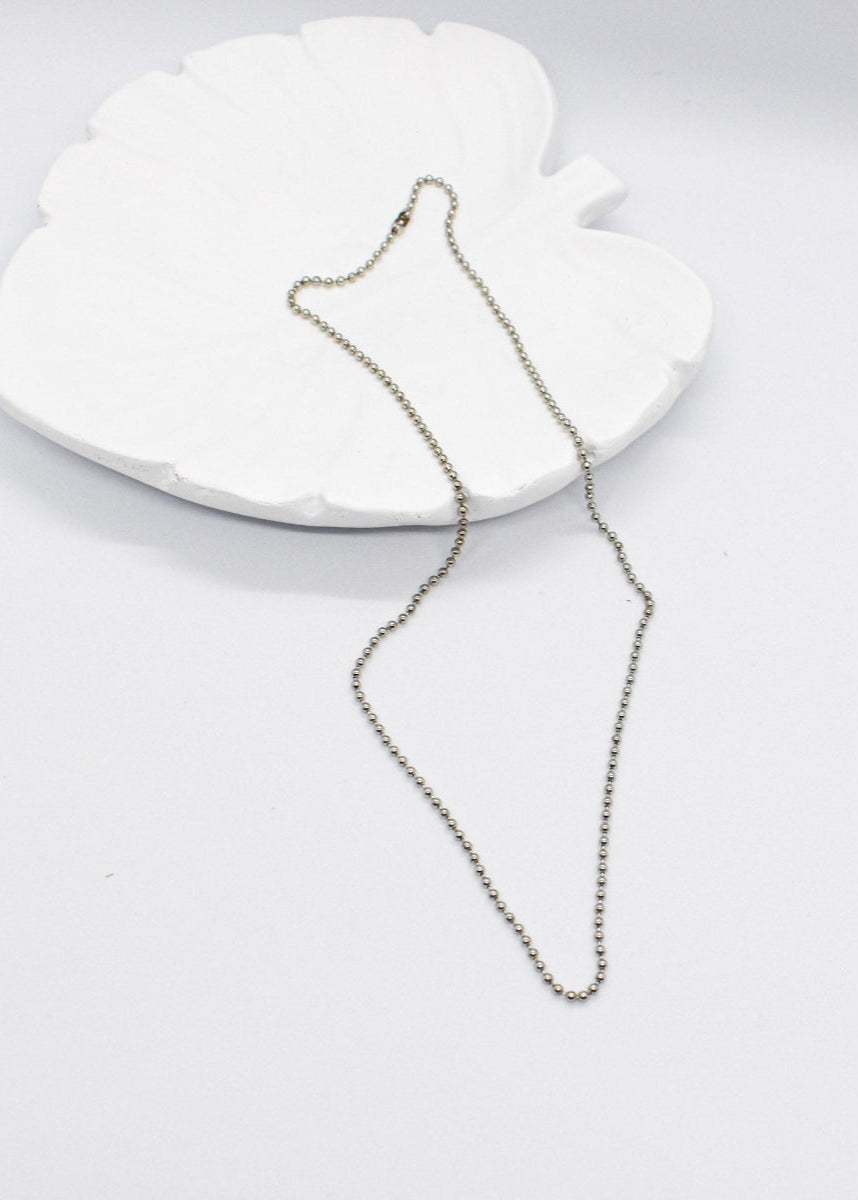 silver ball chain