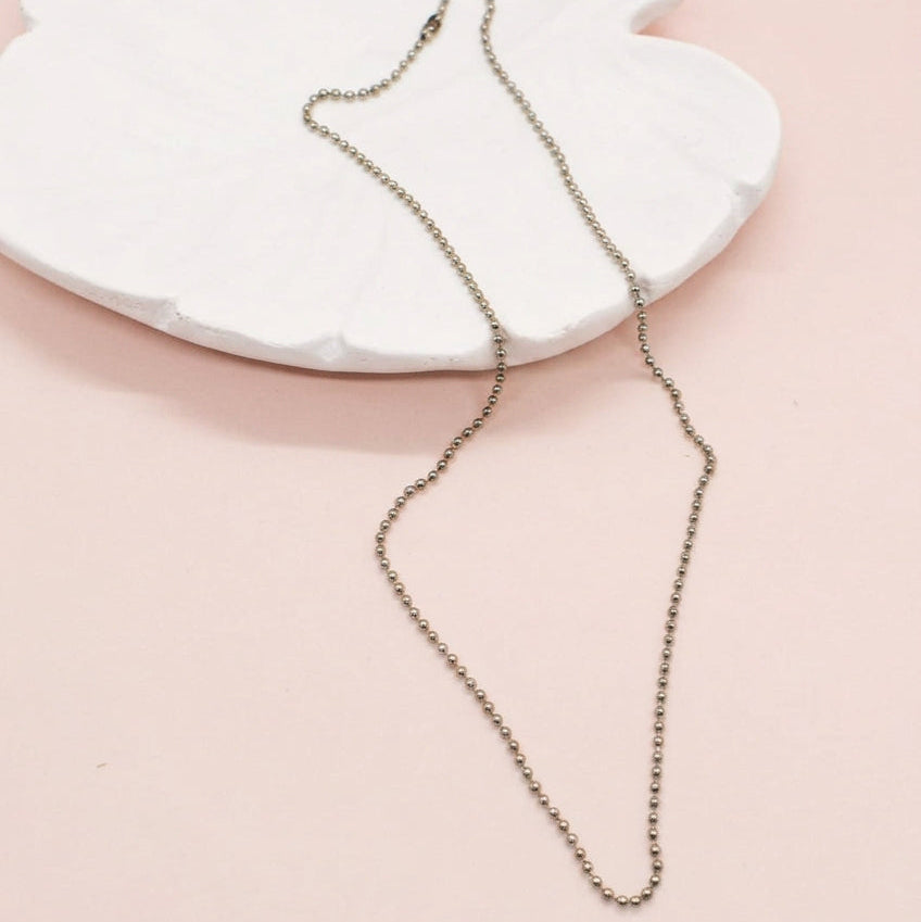 silver ball chain