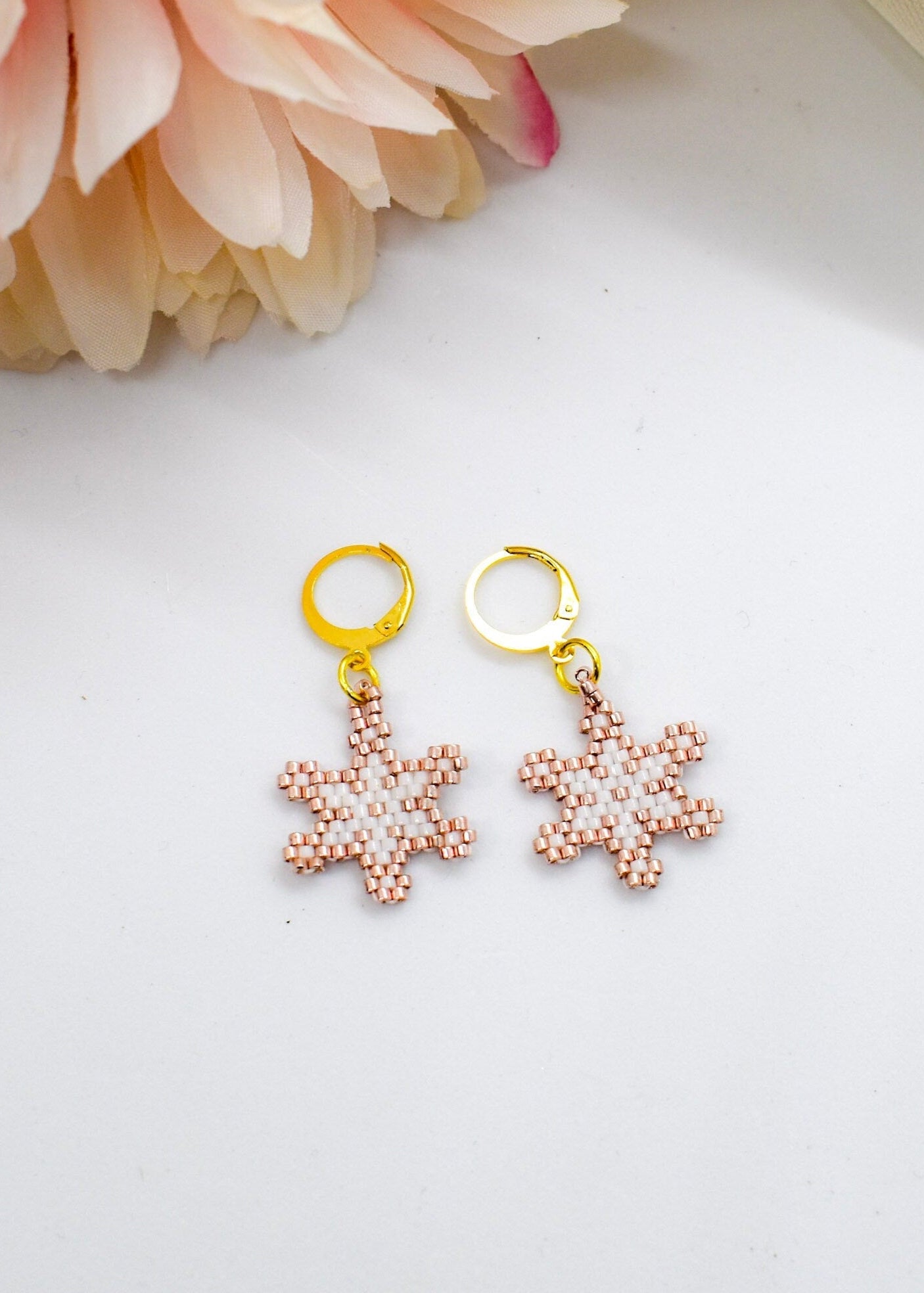 Snowflake earrings