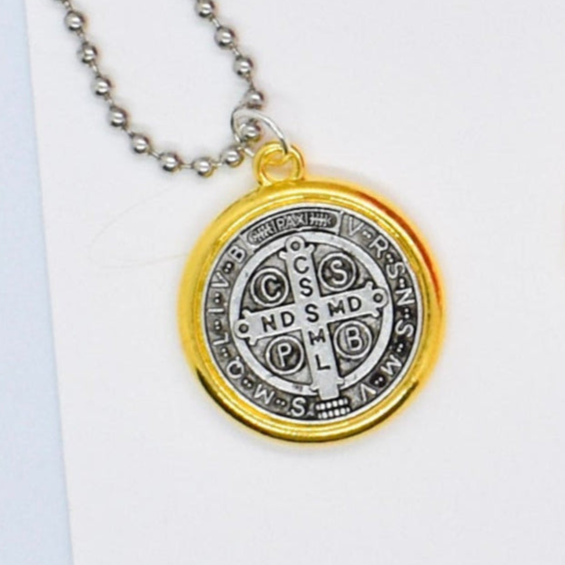 St benedict back of the medal cross