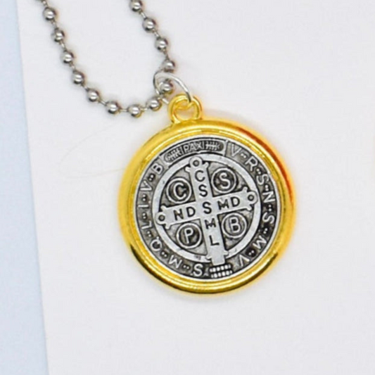 St benedict back of the medal cross