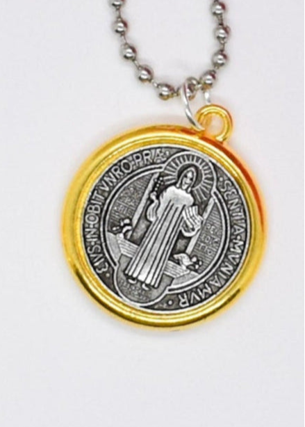 st benedict front of the medal