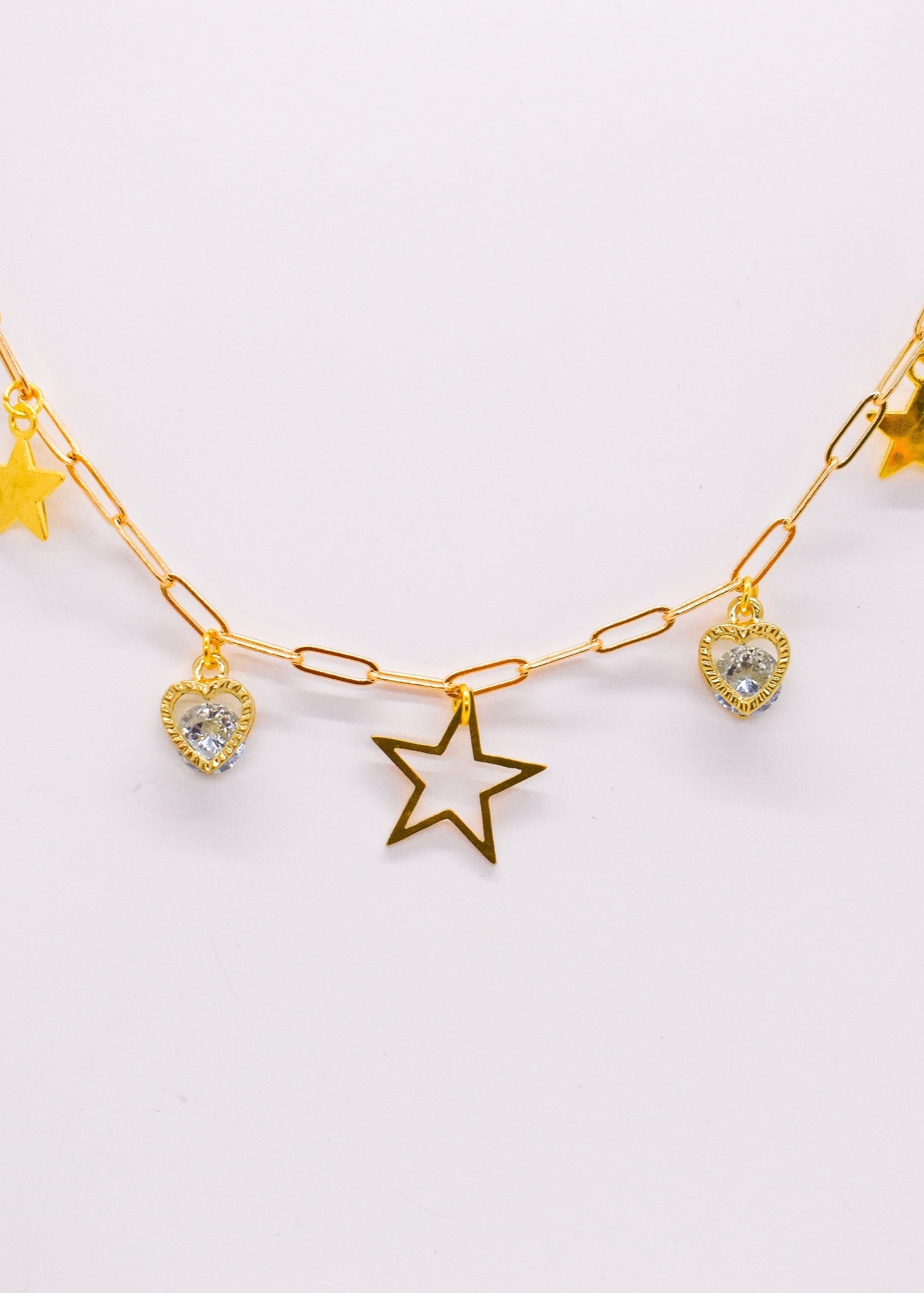 Stars and heart necklace