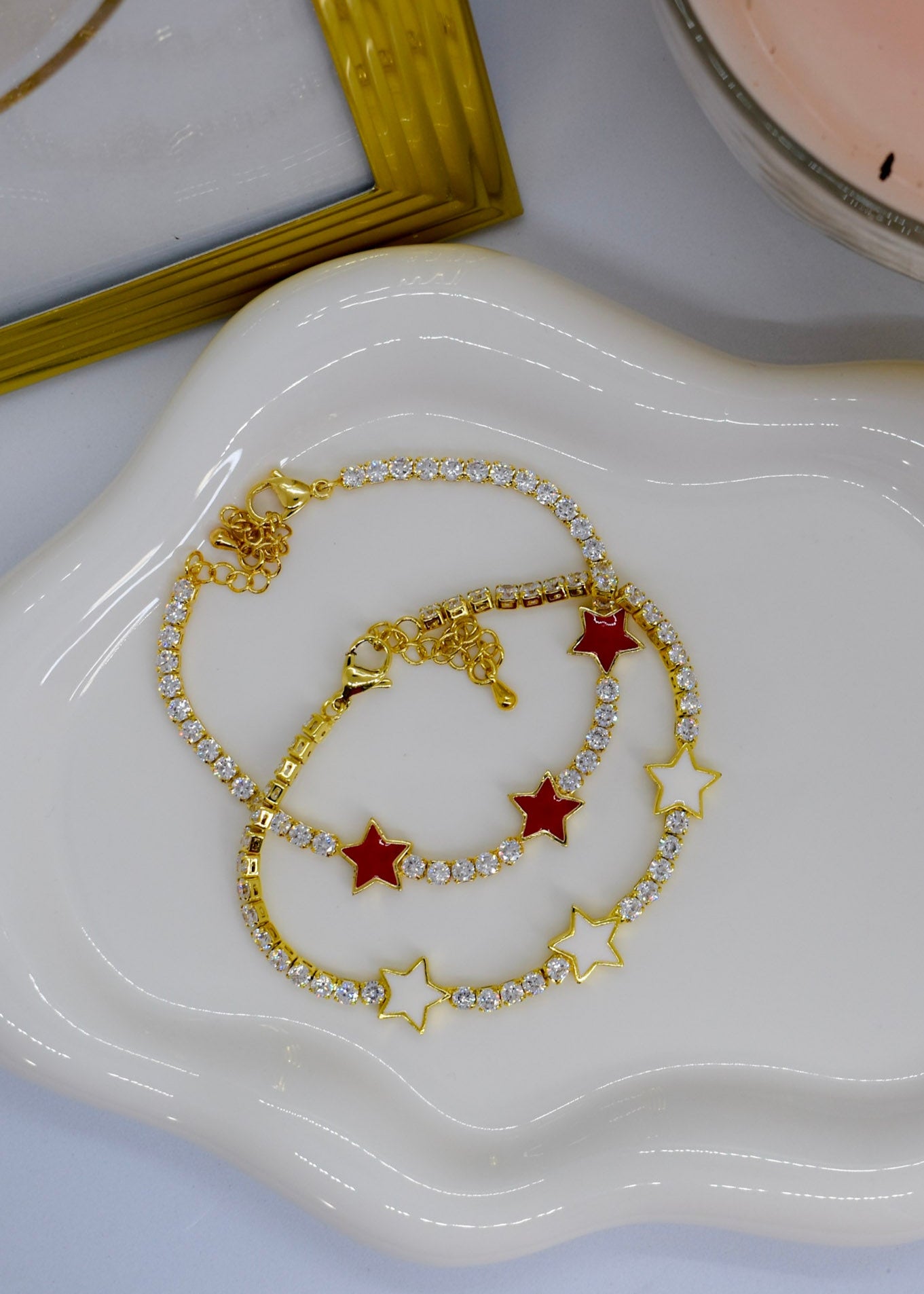 strass and stars bracelet