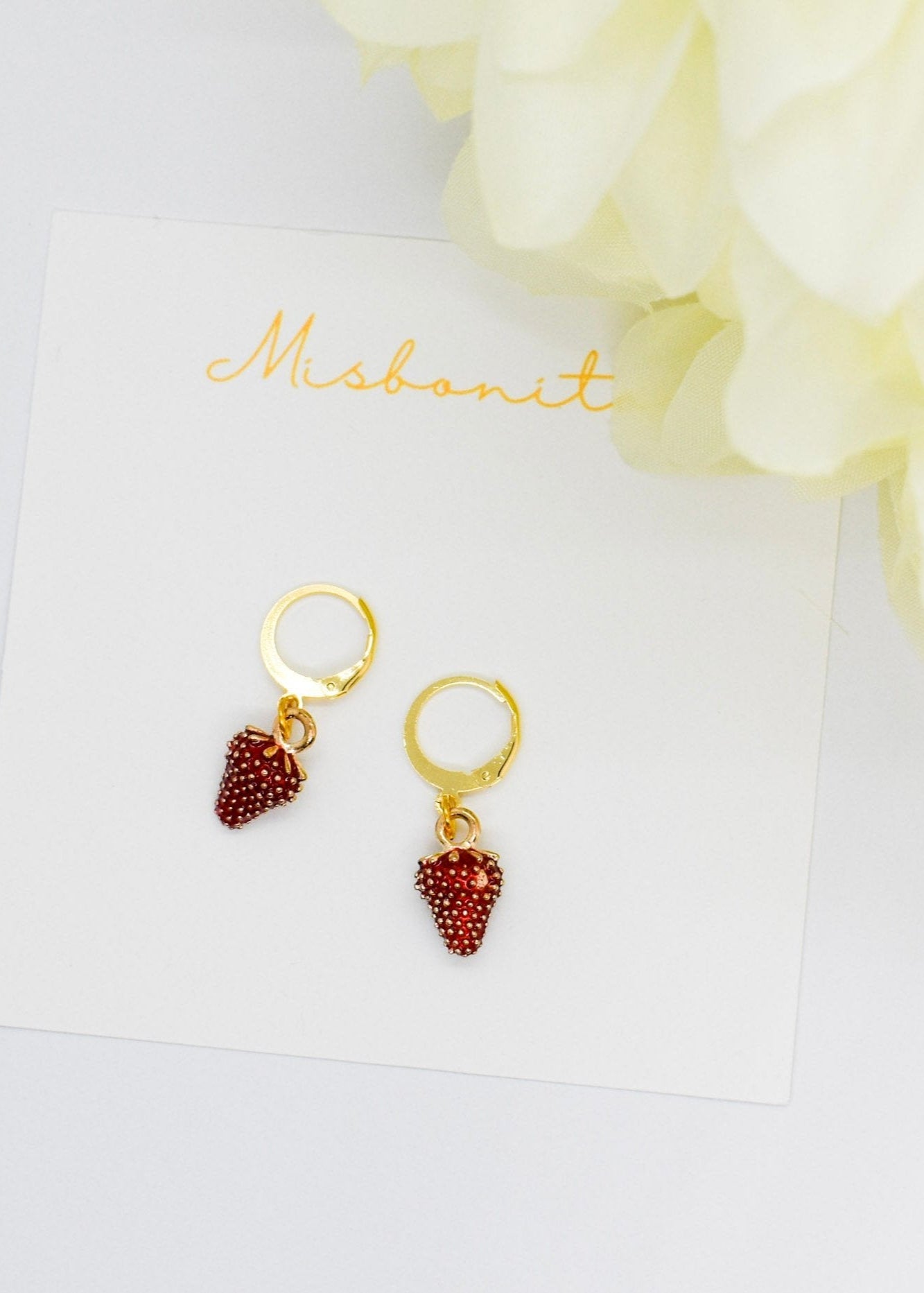 strawberry earrings