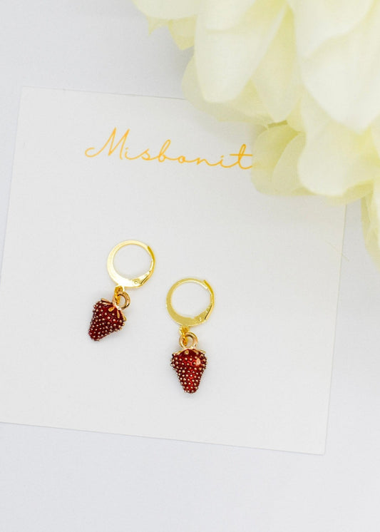 strawberry earrings