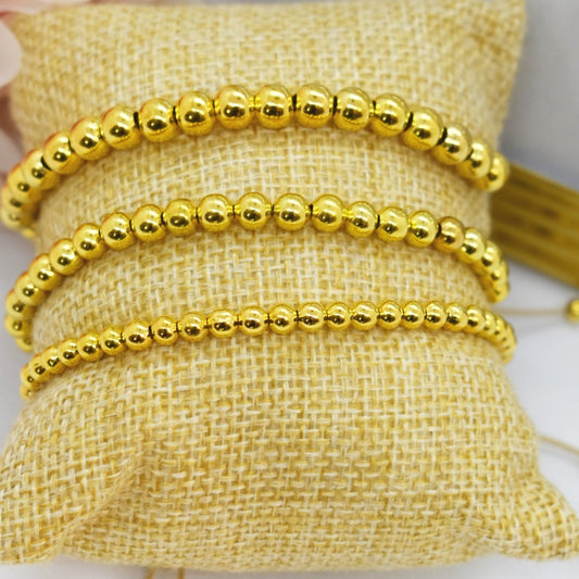 Golden beads bracelets