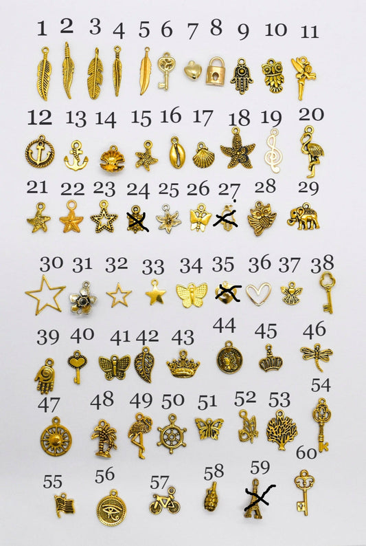 Golden charms