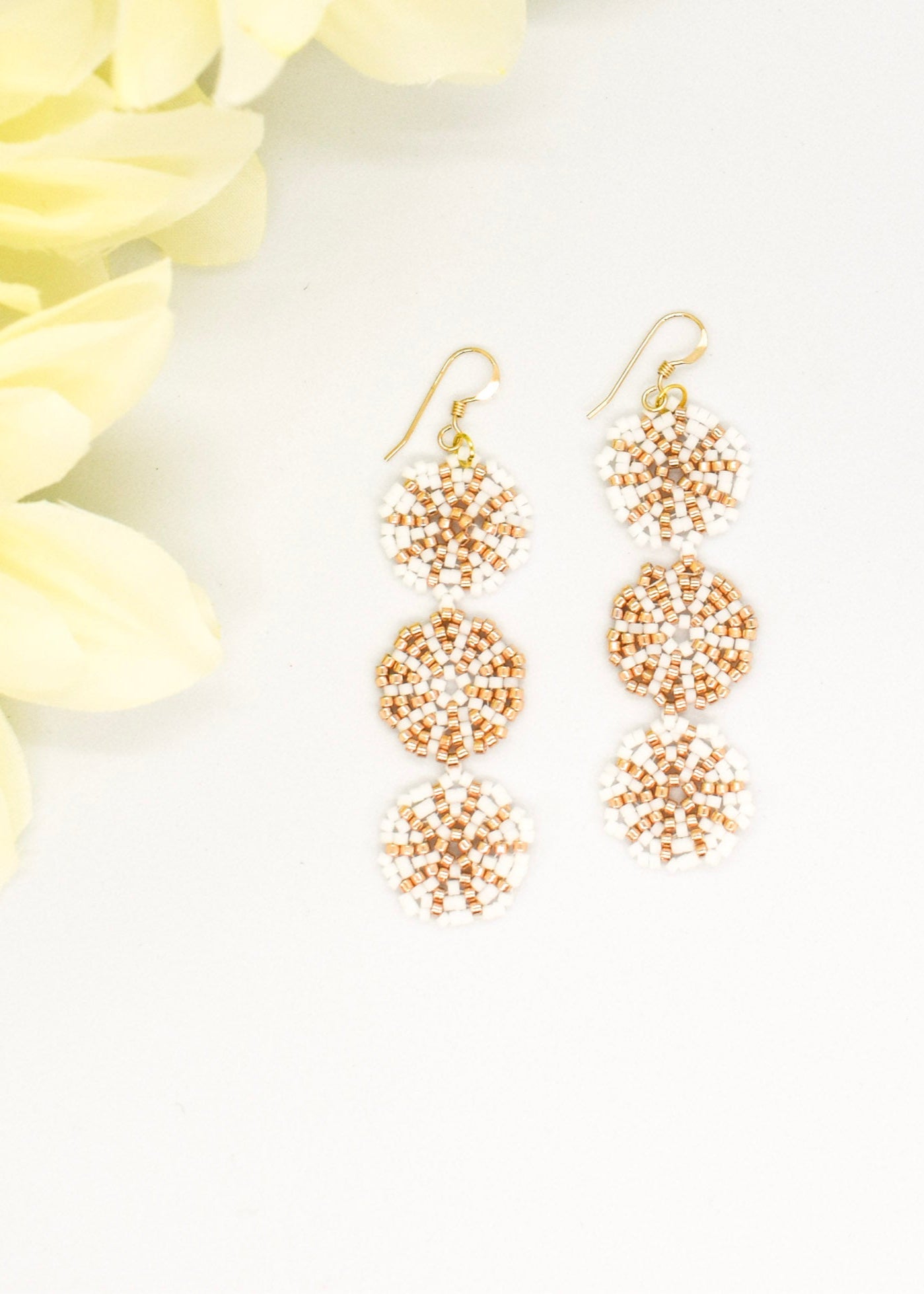 trio round earrings