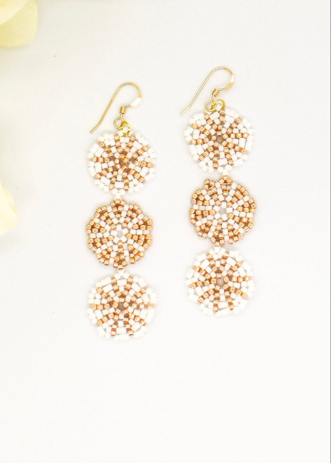 trio round earrings