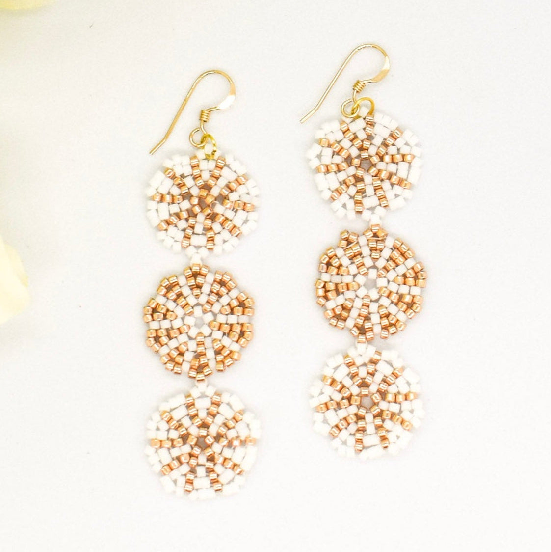 trio round earrings