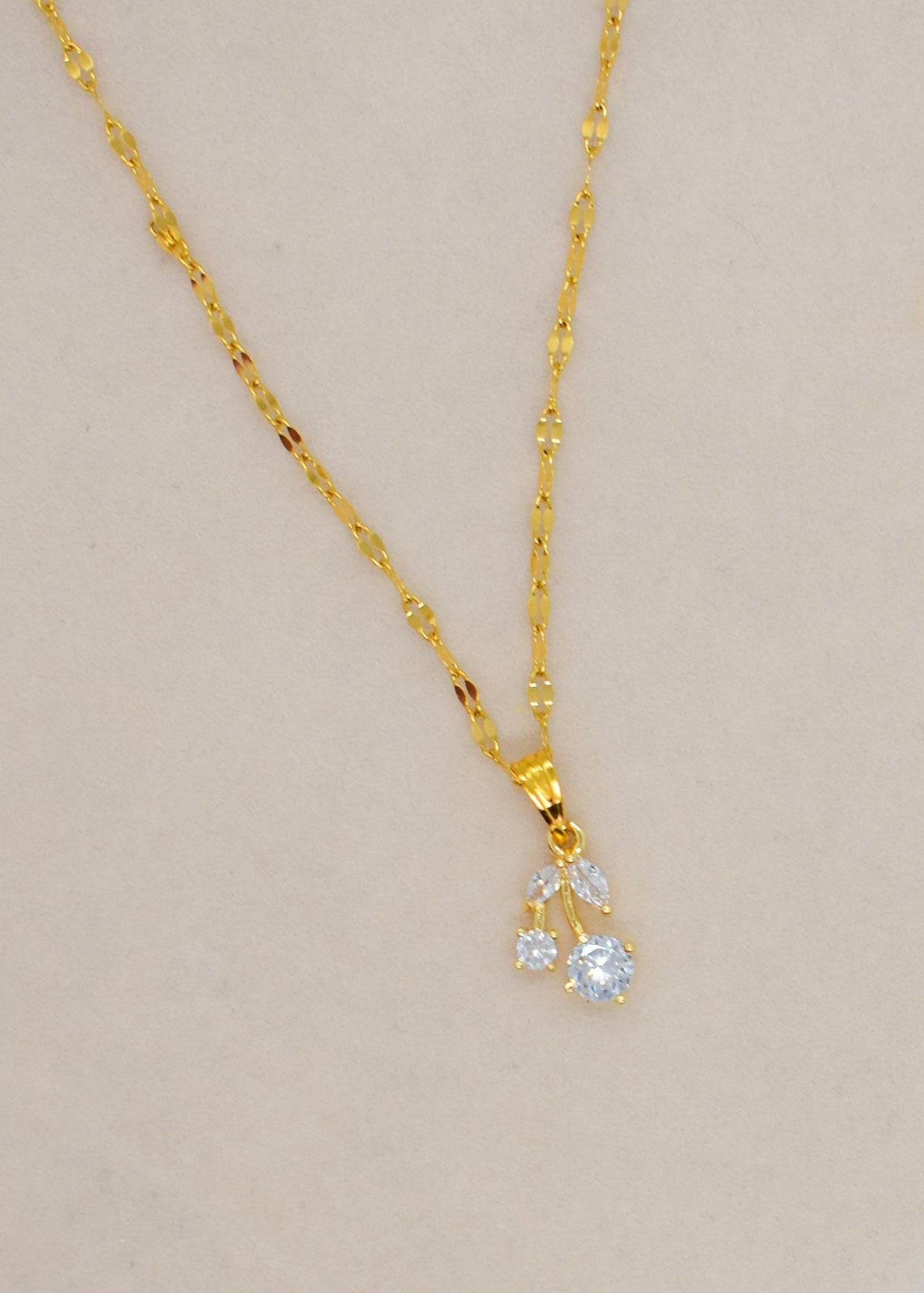 white cherry necklaces