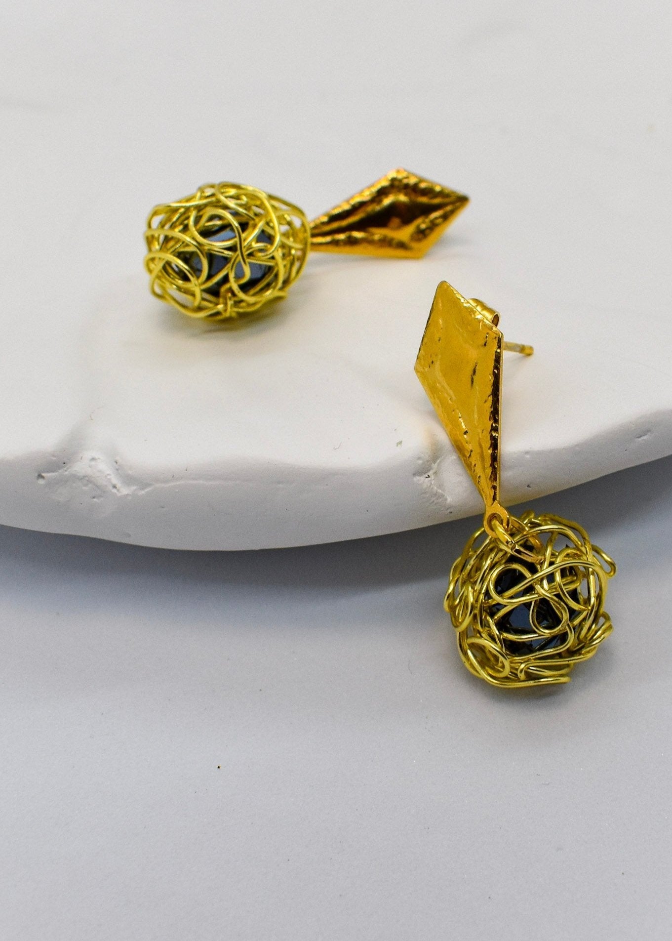 Wire wrapped earrings