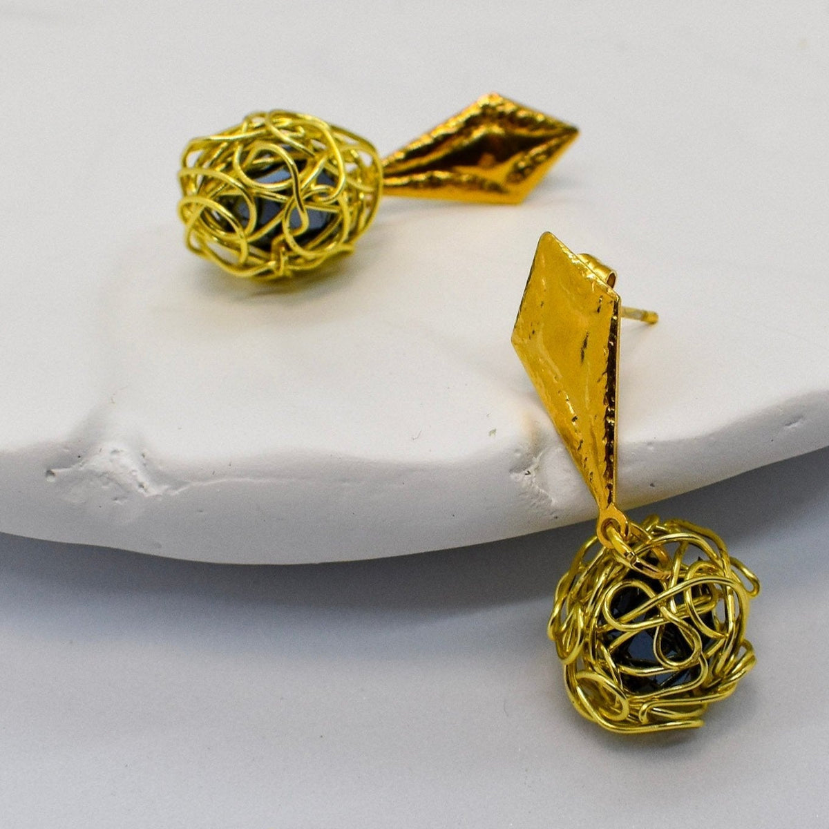 Wire wrapped earrings