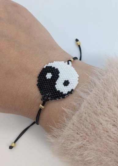 Yin and yang bracelet