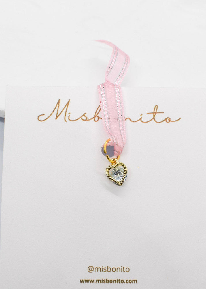 zirconia heart charm
