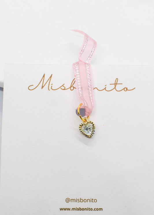 zirconia heart charm