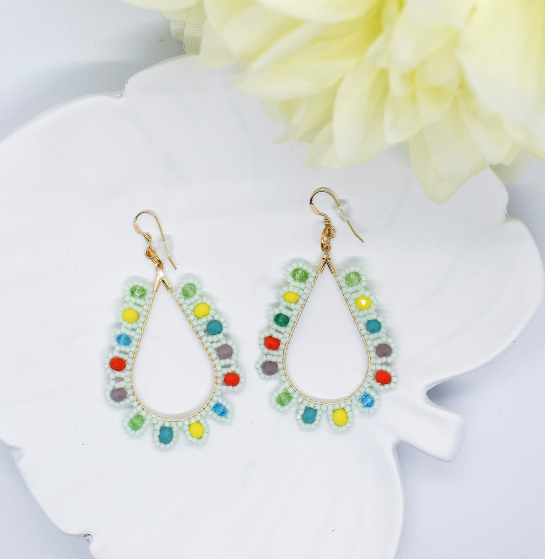 Crystal earrings Boho