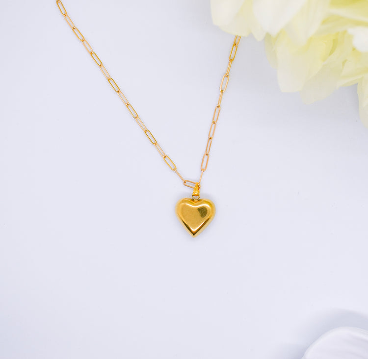 chunky love pendant necklace