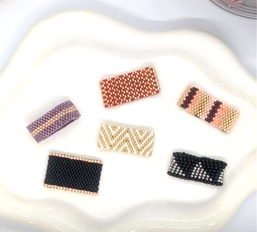 miyuki beaded rings