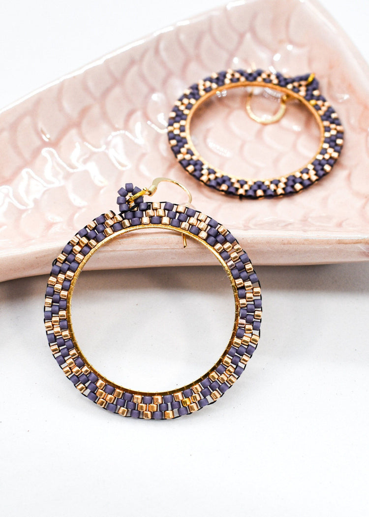 BEADED HOOPS