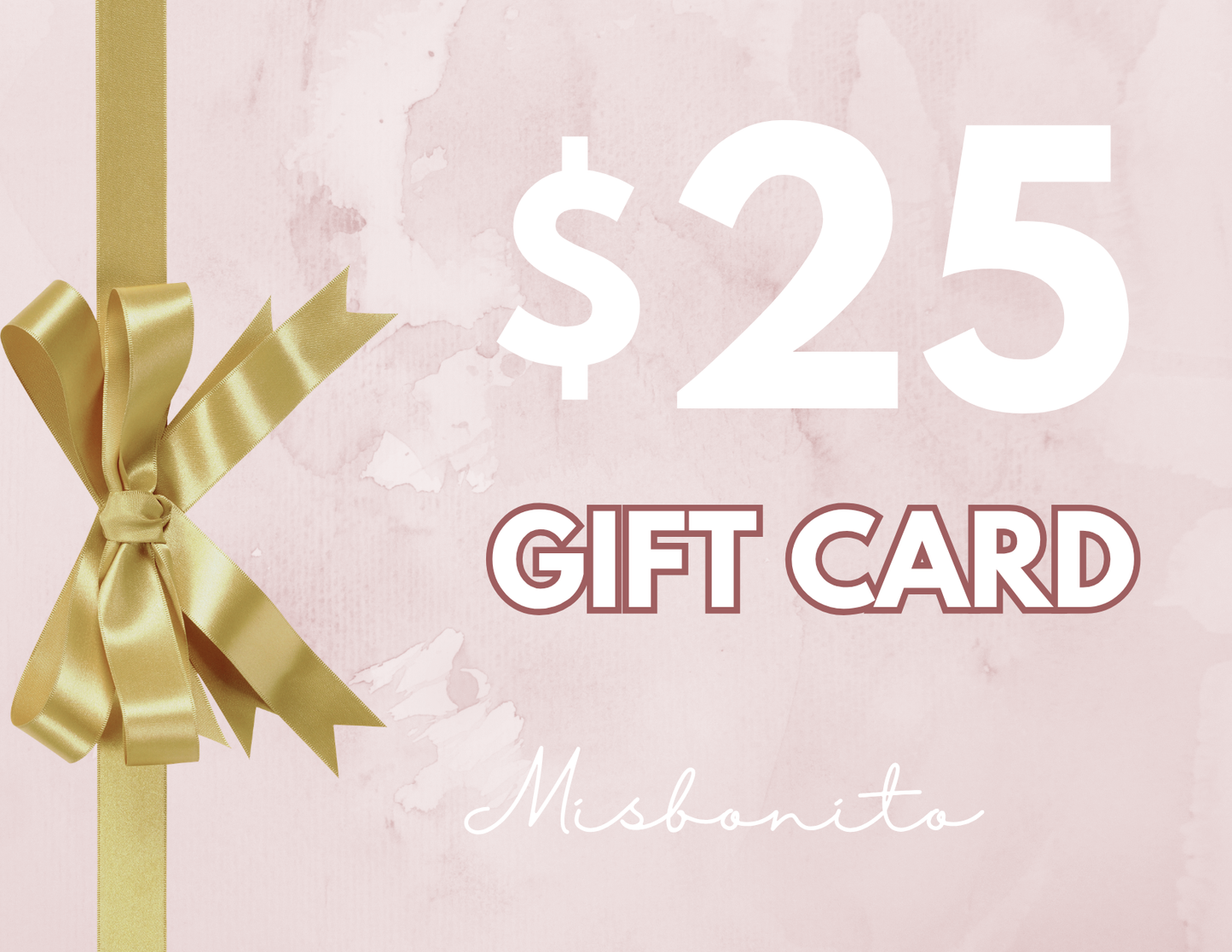 Misbonito Jewelry Gift Card