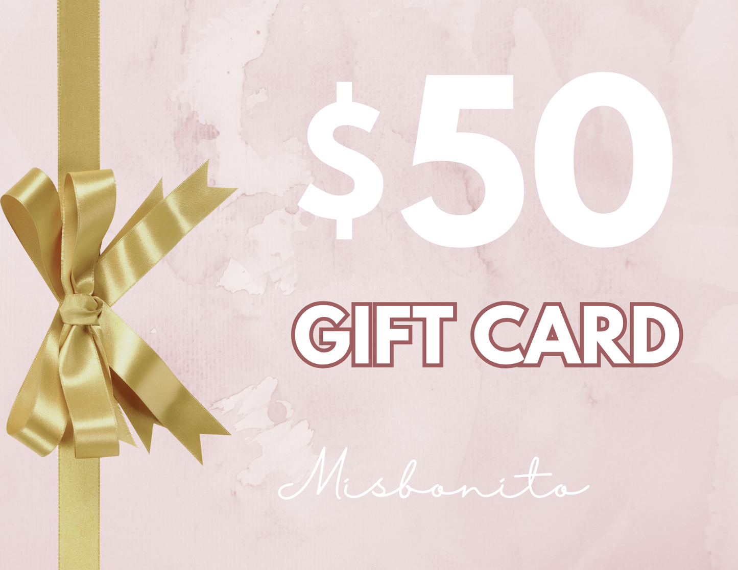 Misbonito Jewelry Gift Card