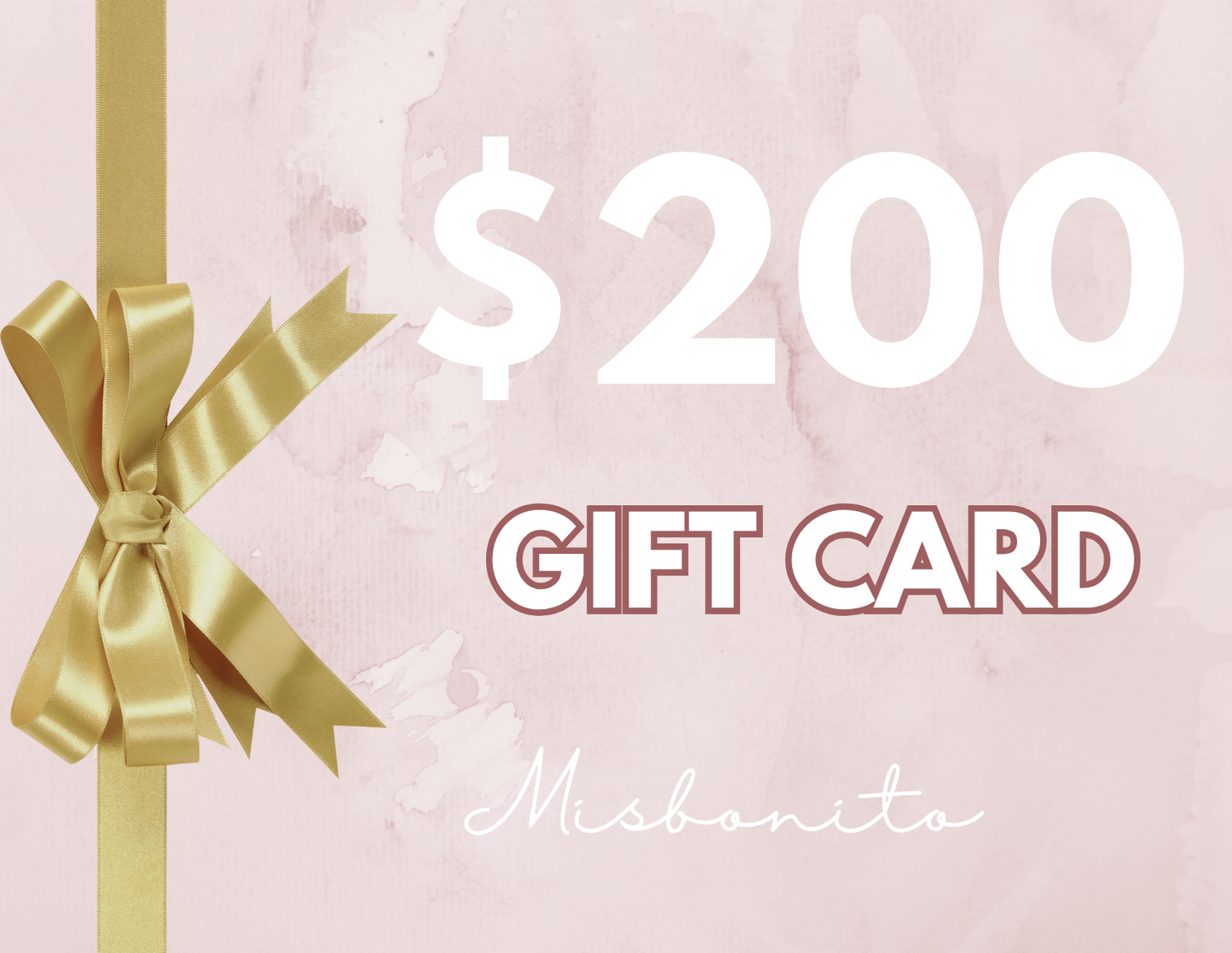 Misbonito Jewelry Gift Card