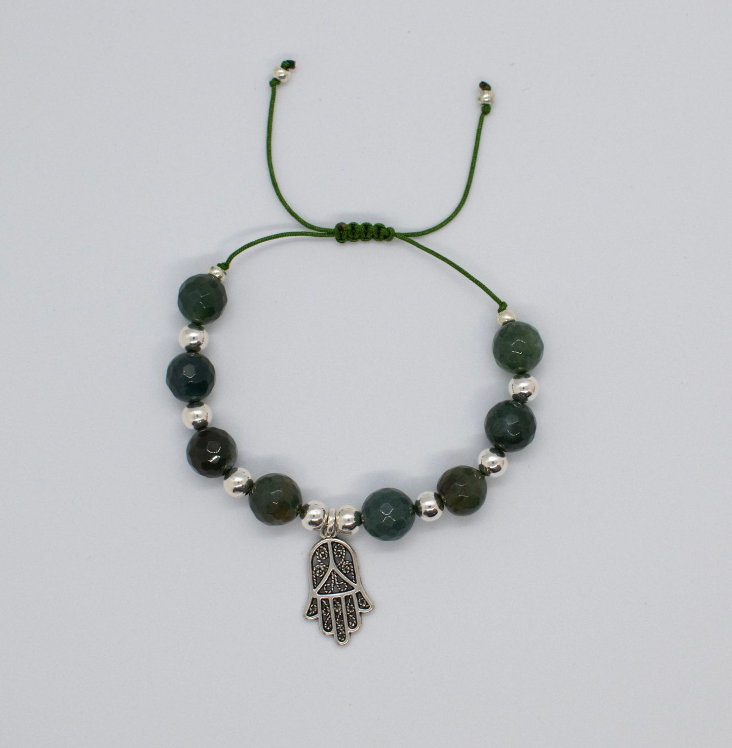 Agate green bracelet