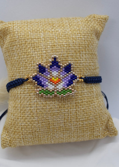 Beaded Lotus Flower Bracelet