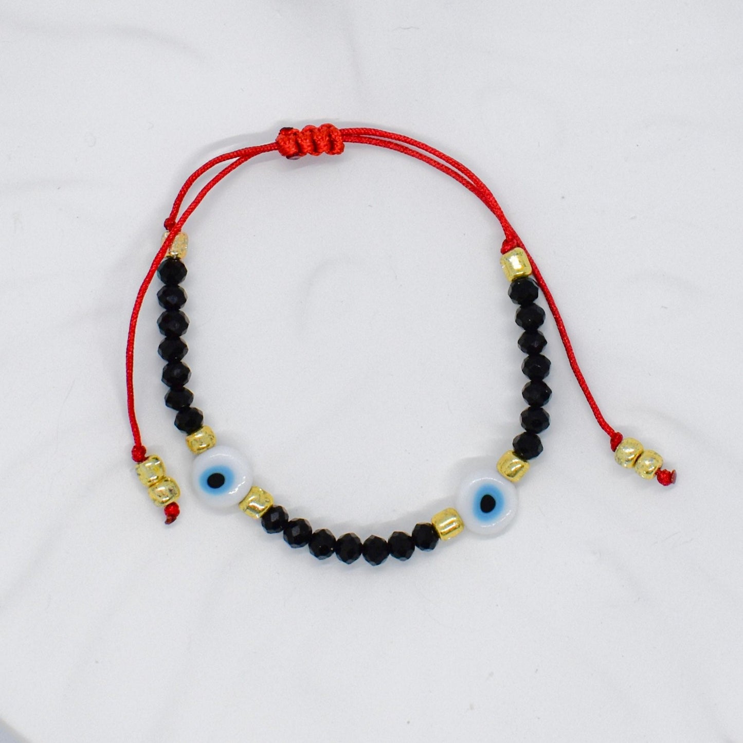 Black evil eye bracelet