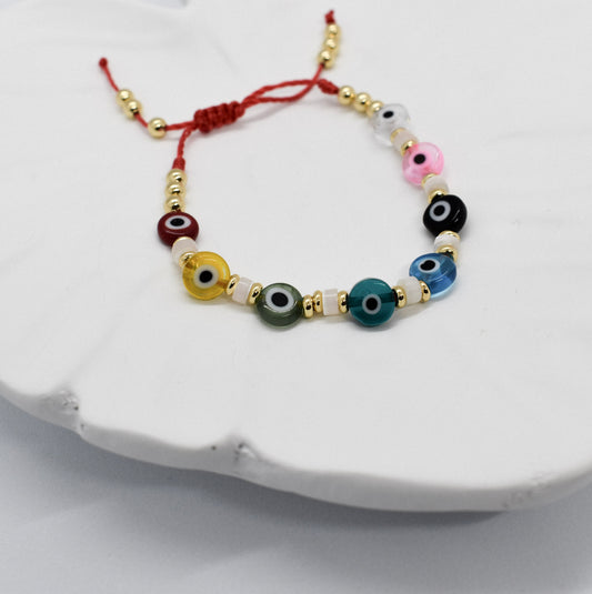 EVIL EYE MULTICOLOR BRACELET