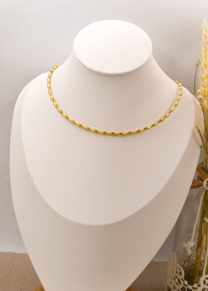 GOLDEN RICE NECKLACE
