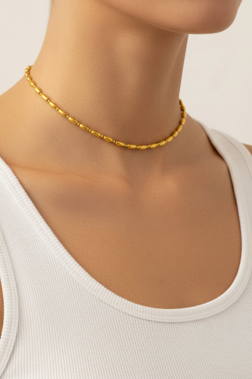 GOLDEN RICE NECKLACE