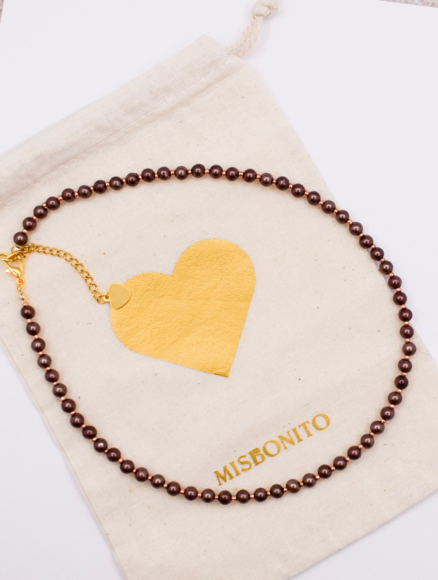 Brown Mini Pearls Necklace