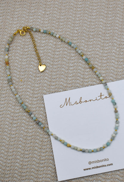 Mini Amazonite Pearls Necklace