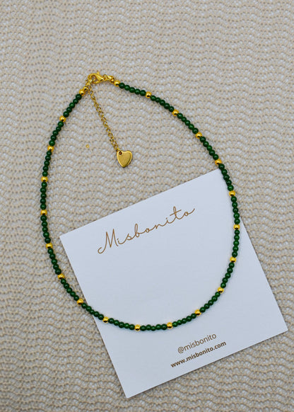 jade necklace green choker