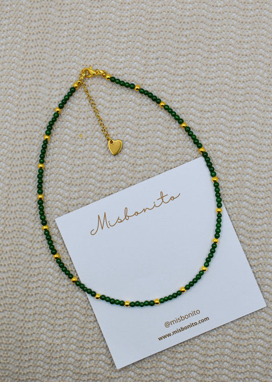 jade necklace green choker