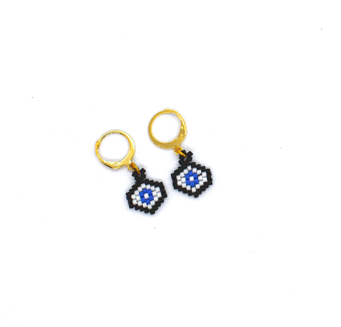 HOOP EVIL EYE EARRINGS