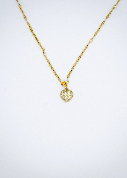 Dainty strass heart