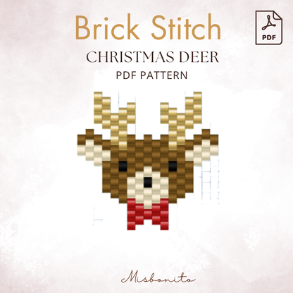 PDF CHRISTMAS DEER DIGITAL DOWNLOAD