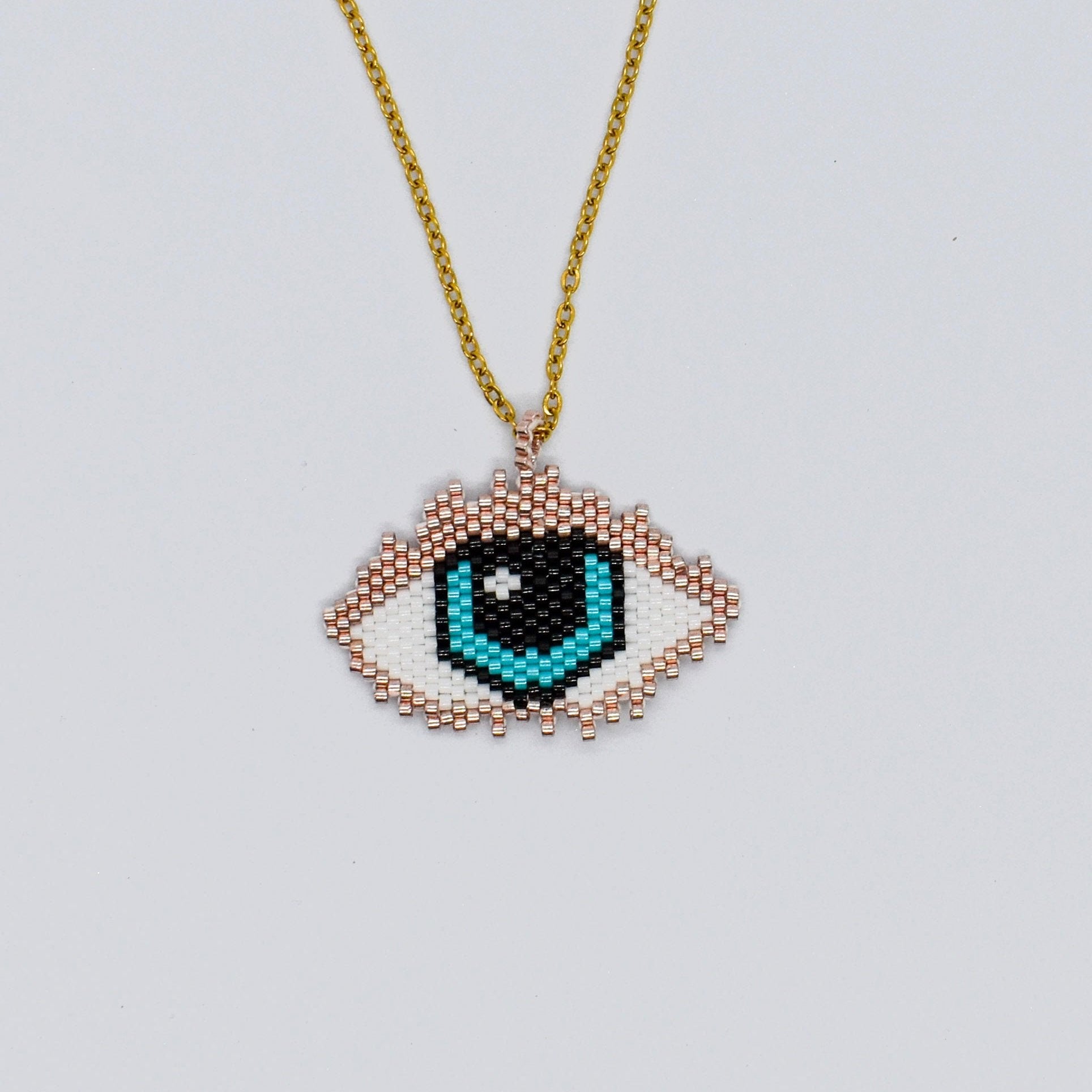 Evil eye beaded necklace