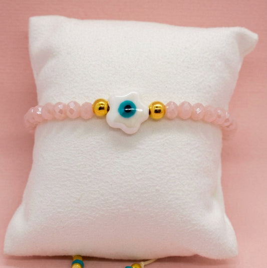Evil eye crystals bracelet