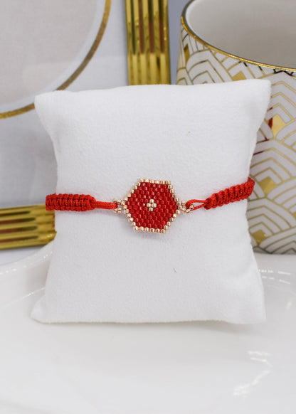 Evil eye red brazalete