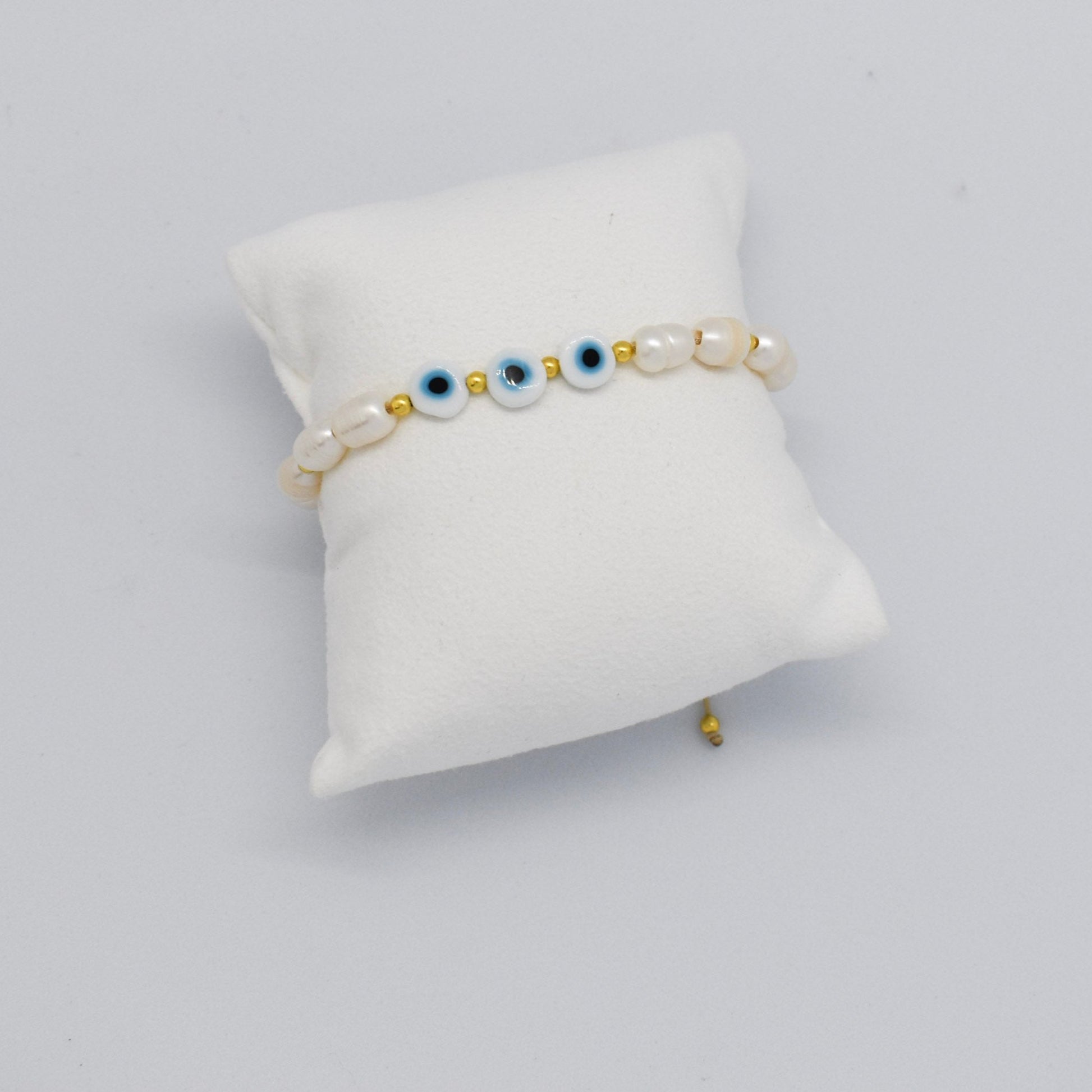 Evil eye trio bracelet