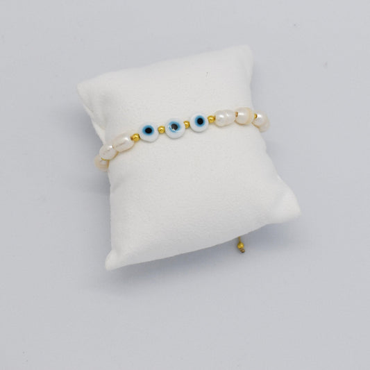 Evil eye trio bracelet