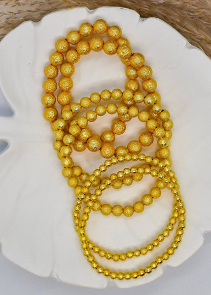 Golden frosted bracelet