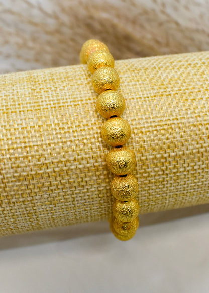 Golden frosted bracelets larges