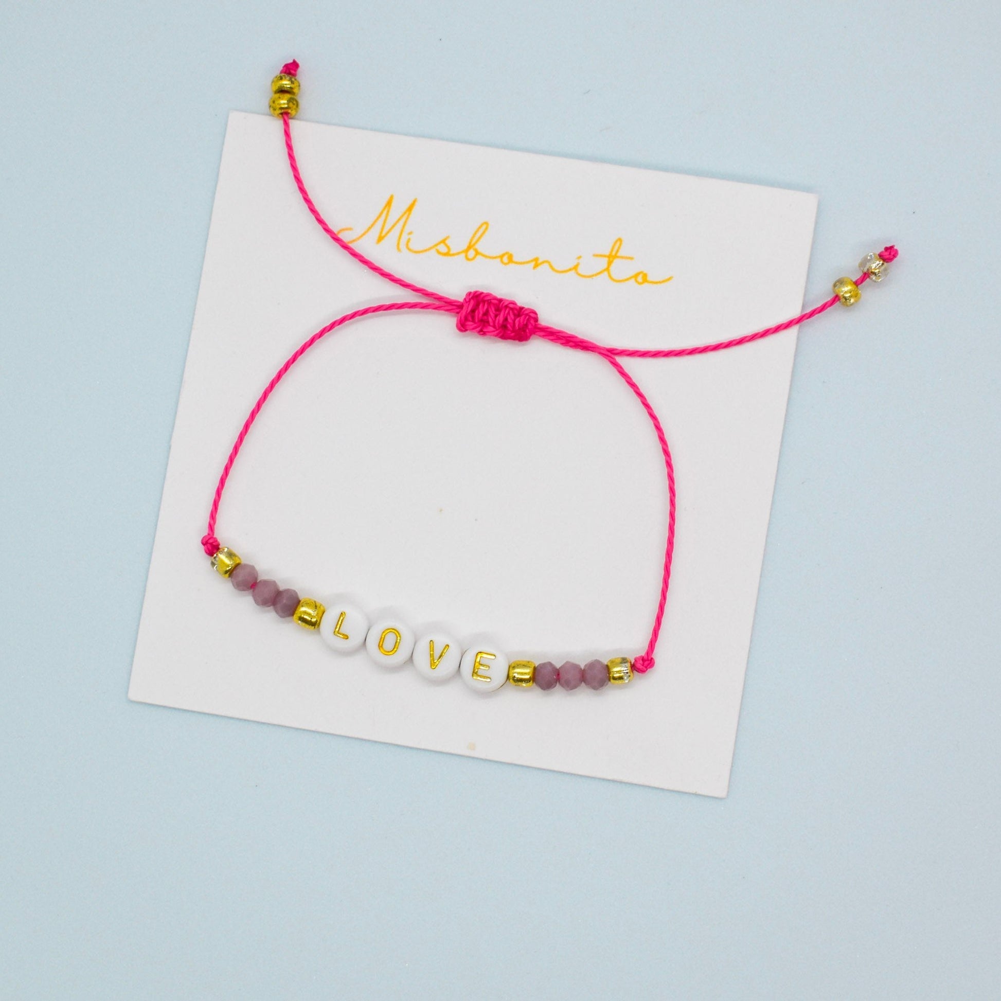 LOVE letter Bracelet adjustable